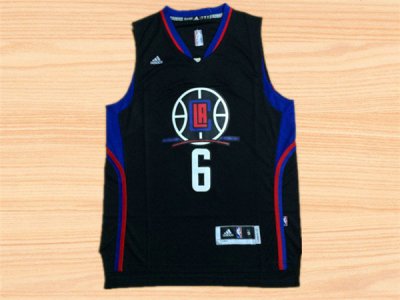 Maillot De Basket Los Angeles Clippers DeAndre Jordan 6 Tissus Sportif Fans Edition Noir